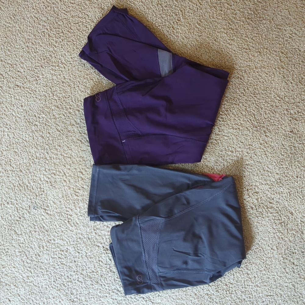Calia by Carrie Underwood Bundle of Two Capri Athletic Workout Leggings Size Med